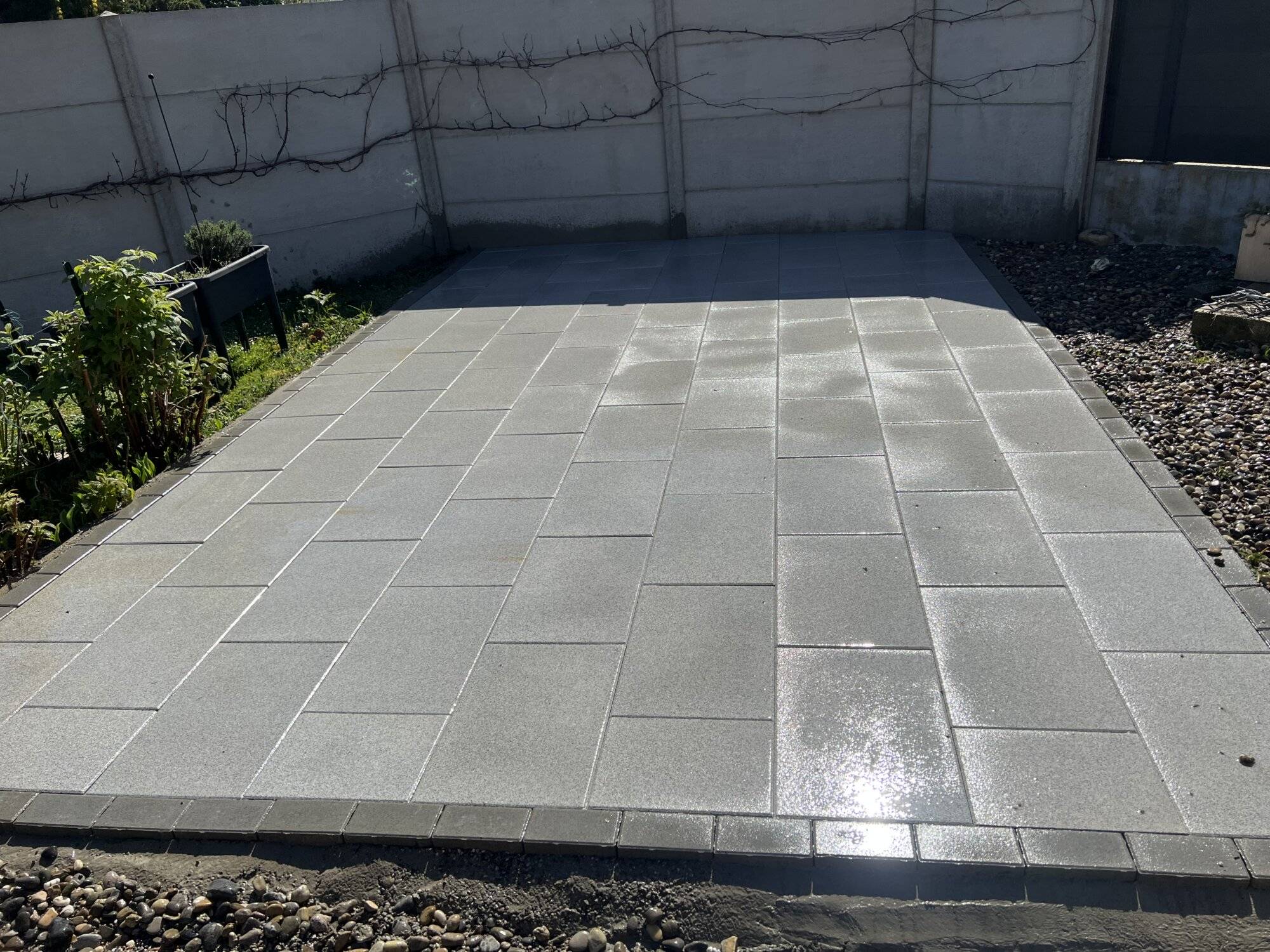 Chantier Sierentz &#8211; pose dalle béton 40-60 sur gravier Wittenheim 1