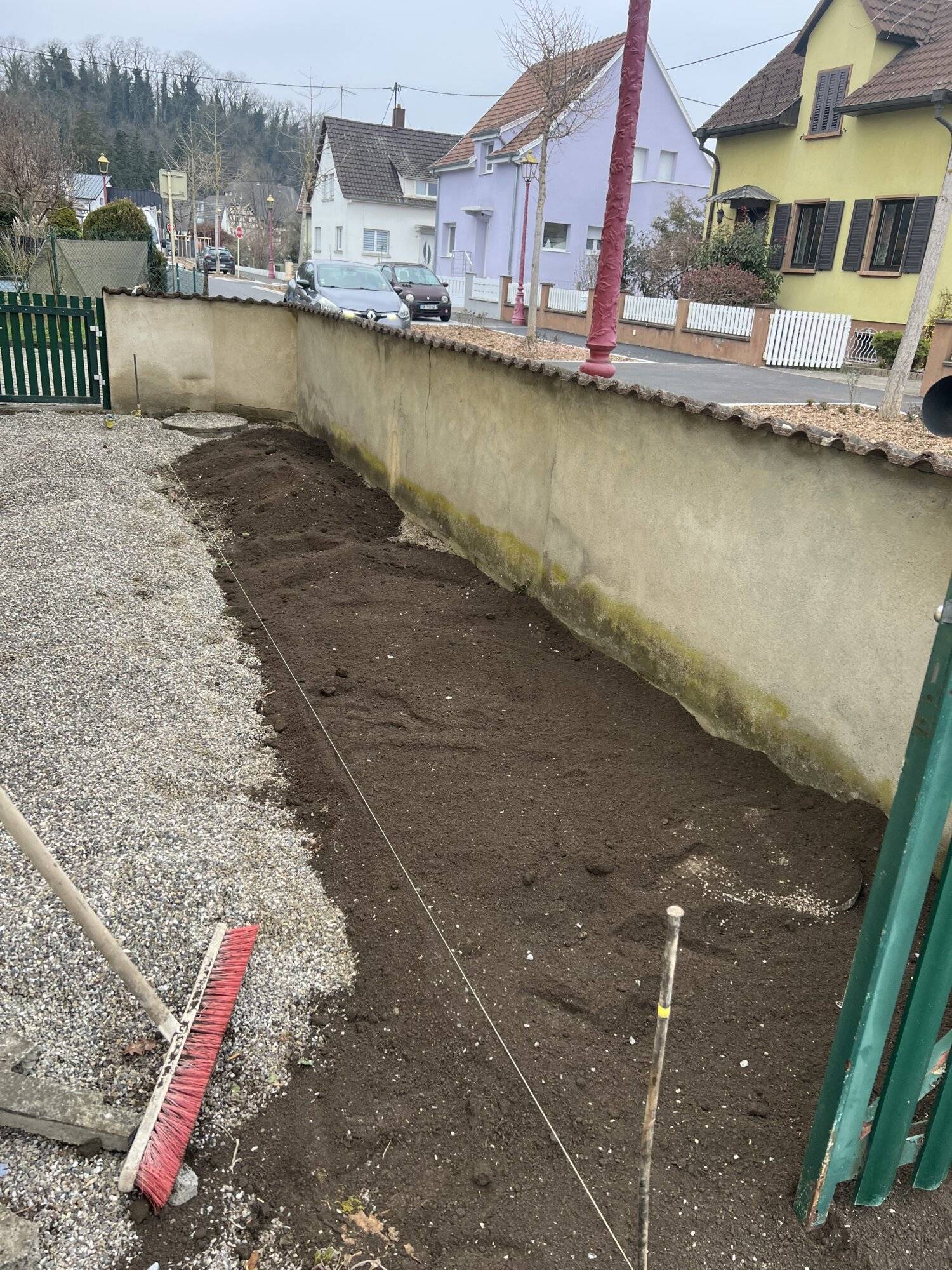 Chantier Blotzheim &#8211; pose céramique de gravier décoratif Riedisheim 0