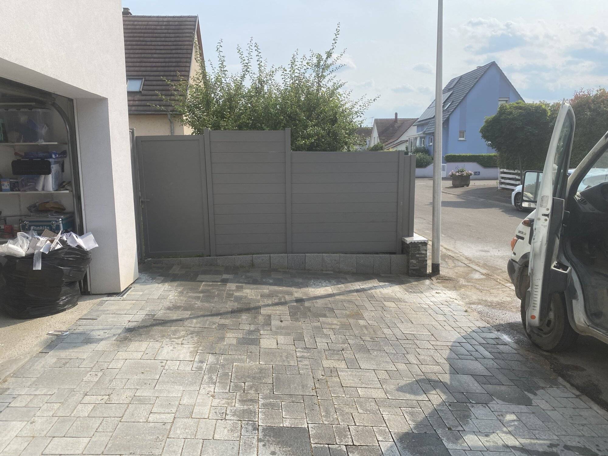 Chantier Colmar &#8211; pose de panneaux composites Audincourt